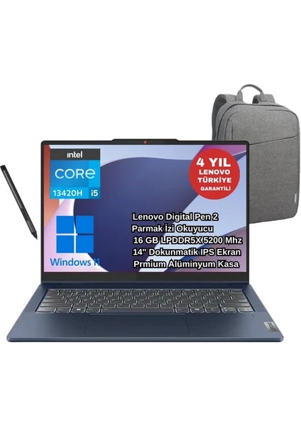 Slim 5 Case 2In1 Intel Core I5-13420H 16GB 512GB SSD 14"IPS Dokunmatik Windows 11 Pro Notebook