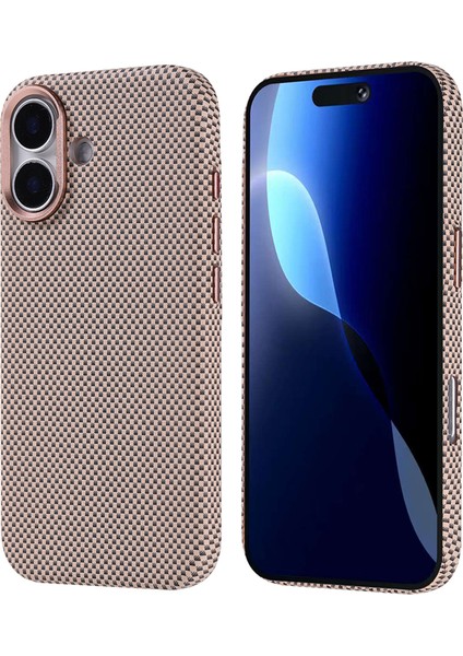 Apple iPhone 17 Uyumlu Magsafe Şarj Özellikli Karbon Fiber Premium Kapak Kılıf