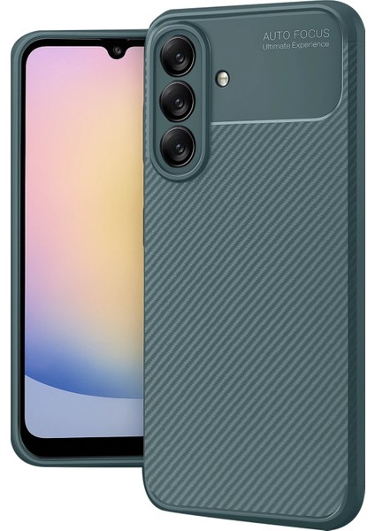 Samsung Galaxy A17 Kamera Korumalı (Karbon Tasarım) Koruyucu Lüx Silikon Kılıf