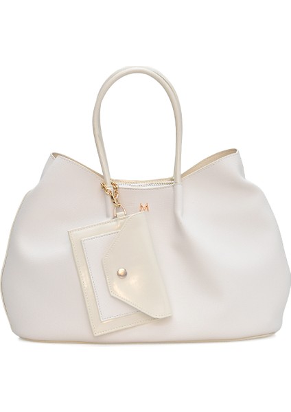 Cüzdan Charm'lı Tote Kadın Omuz Çantası ELA01995