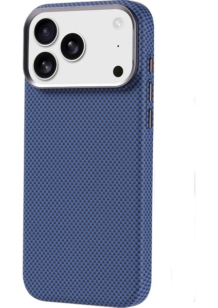 Apple iPhone 17 Pro Max Uyumlu Magsafe Şarj Özellikli Karbon Fiber Premium Kapak Kılıf