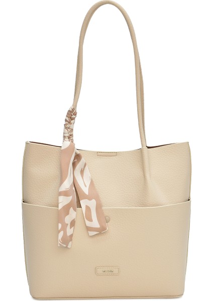 Şal Charm'lı Tote Kadın Omuz Çantası Elaris ELA01996