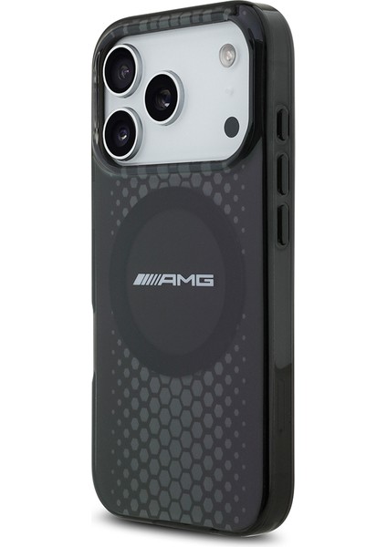 iPhone 17 Pro Uyumlu Kılıf Amg Orjinal Lisanslı Çift Katmanlı Büyük Logolu Petek Desenli Kapak Siyah fiyatları