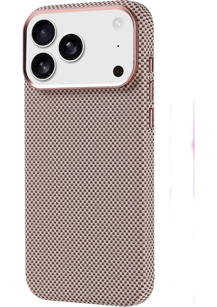 Apple iPhone 17 Pro Max Uyumlu Magsafe Şarj Özellikli Karbon Fiber Premium Kapak Kılıf