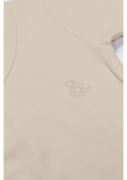 Bistyle Organik Natural Basic Style Kruvaze Uzun Kol Body BS17102 Bej modelleri