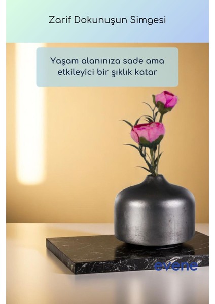 Vazo Küçük Vazo Masa Üstü Vazo Ev Dekorasyon Vazo Altın Eskitme Renk Model 63 fiyatları