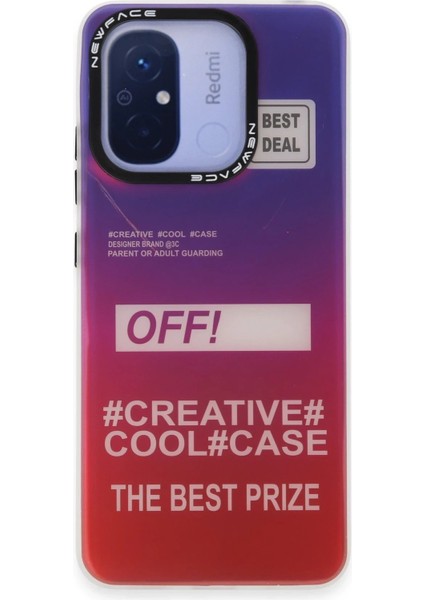 Newface Xiaomi Redmi 12C Kılıf Estoril Desenli Kapak - Estoril - 9