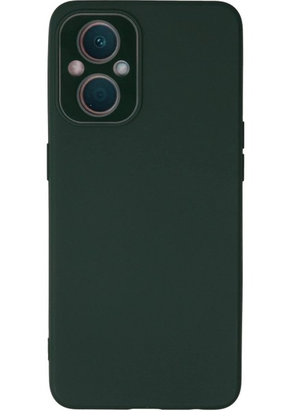Newface Oppo Reno 7 Lite Kılıf Lansman Glass Kapak - Koyu Yeşil