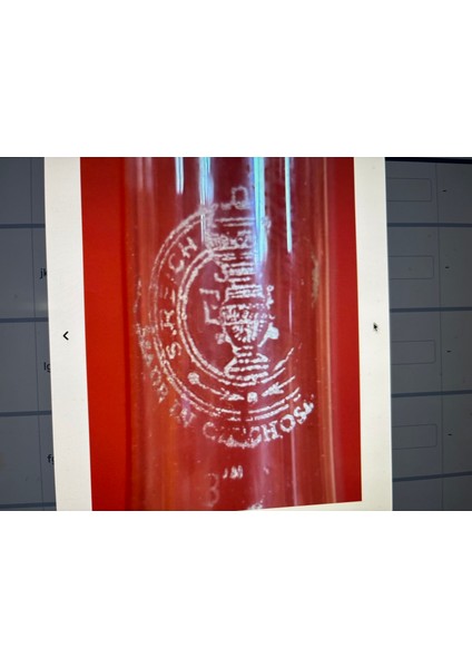 Antika Fransız Zin (Kurşun) Gaz Lambası 29 cm Boyunda