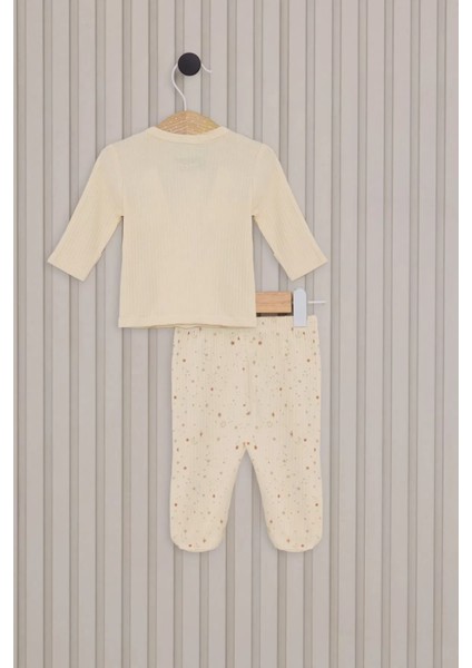 Kız Bebek 5'li Zıbın Seti Krem fırsatları