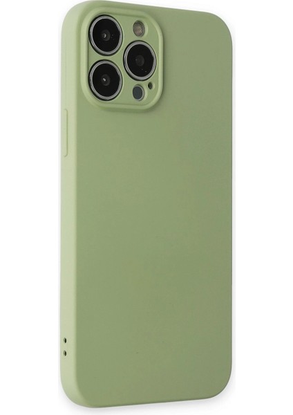 Newface iPhone 13 Pro Kılıf Nano Içi Kadife Silikon - Yeşil fiyatları