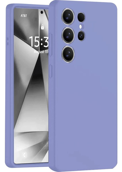 Newface Samsung Galaxy S25 Ultra Kılıf Nano Içi Kadife Silikon - Lila