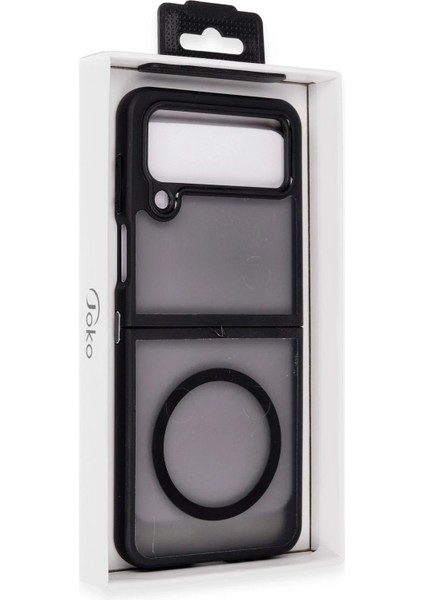 Newface Samsung Galaxy Z Flip 4 Kılıf Blur Fold Magsafe Kapak - Mat Siyah fiyatları