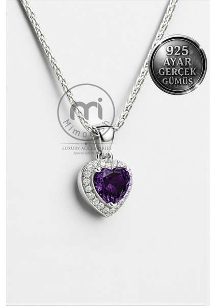 925 Ayar Gerçek Gümüş Özel Kalp Tasarımlı Kolye Sevgiliye Hediye Kalpli Kolye Gümüş Kadın Kolye modelleri