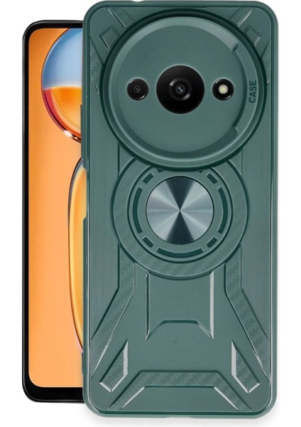 Newface Xiaomi Redmi A3 4g Kılıf Lincoln Silikon - Koyu Yeşil