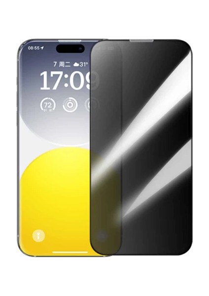 Baseus Crystal iPhone 15 Privacy Full Koruma Tempered Cam Ekran KORUYUCU-(1903)
