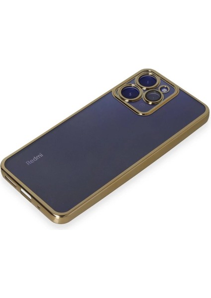 Newface Xiaomi Redmi 12 Kılıf Razer Lensli Silikon - Gold fırsatları
