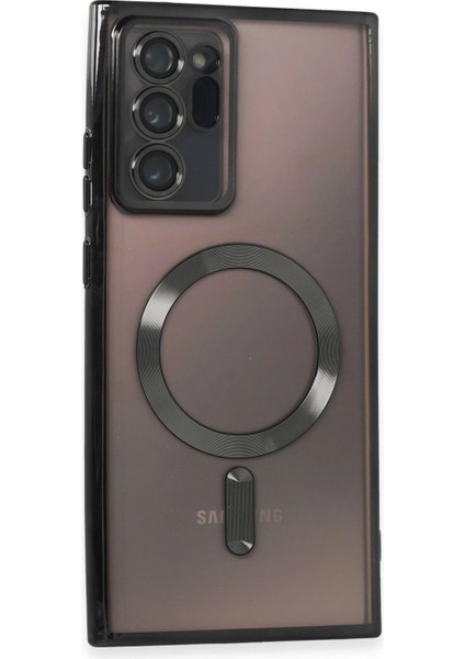 Newface Samsung Galaxy Note 20 Ultra Kılıf Kross Magneticsafe Kapak - Siyah