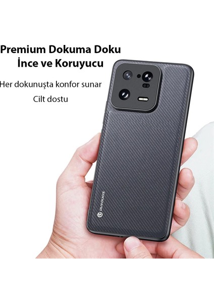 Dux Ducis Xiaomi 13 Pro Fino Serisi Premium Dokuma Silikon KILIF-(1903) fırsatları