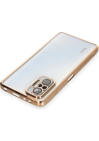 Newface Xiaomi Redmi Note 10 Pro Kılıf Razer Lensli Silikon - Gold fırsatları