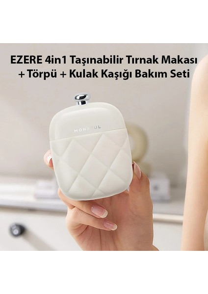 Ezere 4in1 Taşınabilir Tırnak Makası + Törpü + Kulak Kaşığı Bakım SETI-(1903) fiyatları