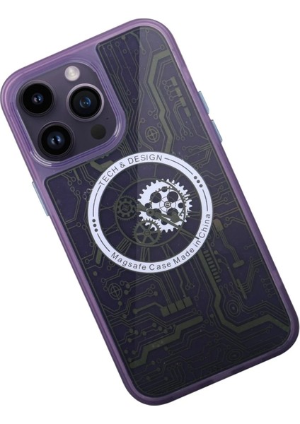 Newface iPhone 14 Pro Kılıf Magic Magneticsafe Silikon - Derin Mor fiyatları