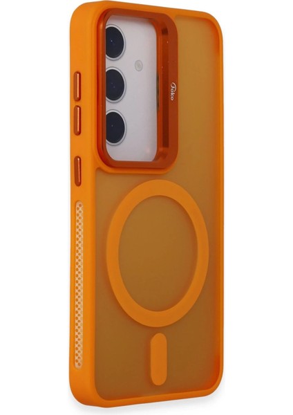 Joko Samsung Galaxy S24 Flet Lens Magsafe Kapak - Turuncu fiyatları