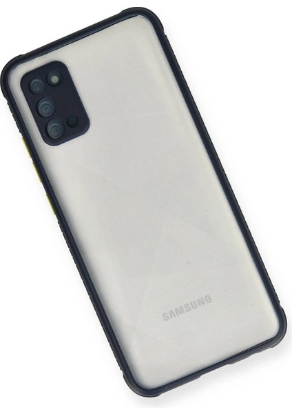 Newface Samsung Galaxy A02S Kılıf Miami Şeffaf Silikon - Lacivert modelleri