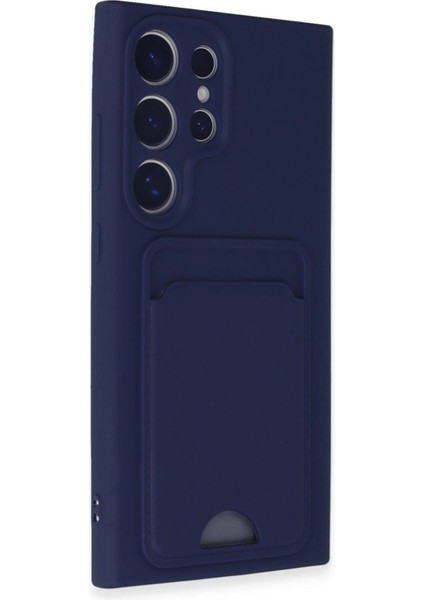 Newface Samsung Galaxy S24 Ultra Kılıf Kelvin Kartvizitli Silikon - Lacivert fiyatları