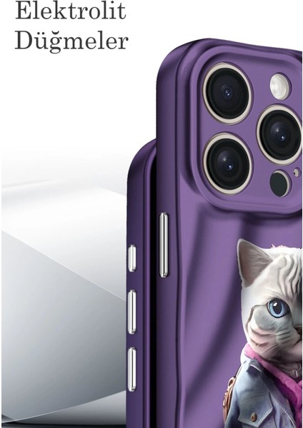 Newface iPhone 14 Pro Kılıf Crew Desenli Kapak - Çiçek modelleri