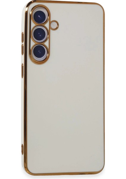 Newface Samsung Galaxy S24 Kılıf Volet Silikon - Beyaz