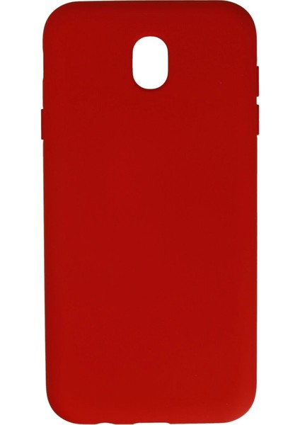 Newface Samsung Galaxy J7 Pro / J730 Kılıf Nano Içi Kadife Silikon - Kırmızı