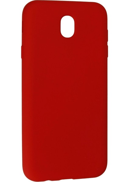 Newface Samsung Galaxy J7 Pro / J730 Kılıf Nano Içi Kadife Silikon - Kırmızı modelleri
