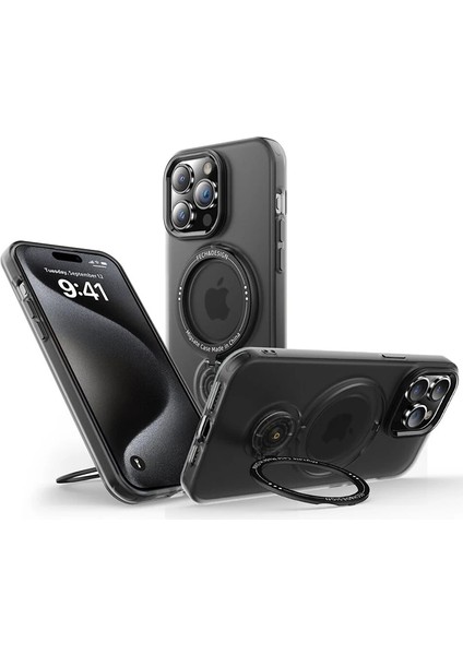 Ally iPhone 14 Için Magsafe Uyumlu Standlı Manyetik Silikon KILIF-(1903) fiyatları