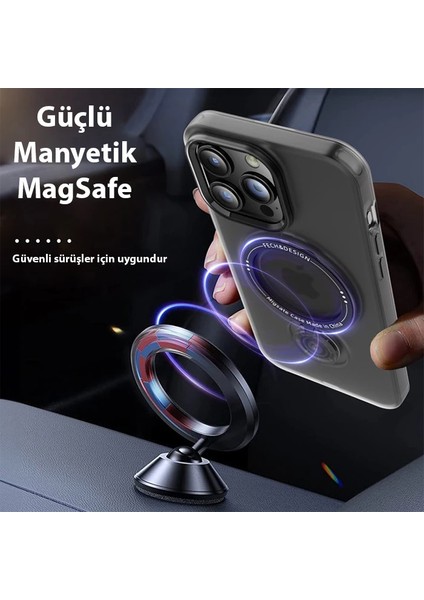 Ally iPhone 14 Için Magsafe Uyumlu Standlı Manyetik Silikon KILIF-(1903) indirimleri
