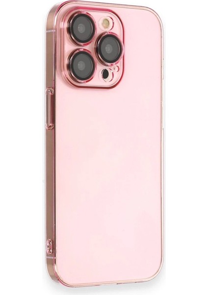 Newface iPhone 13 Pro Max Kılıf Armada Lensli Kapak - Rose Gold