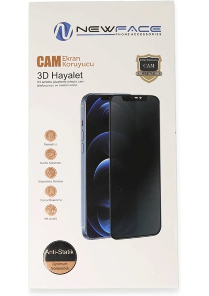 Newface iPhone 14 Pro 3D Antistatik Hayalet Cam Ekran Koruyucu fiyatları