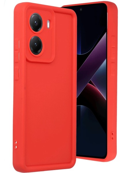 Newface Xiaomi Poco X7 Pro Viera Silikon - Kırmızı
