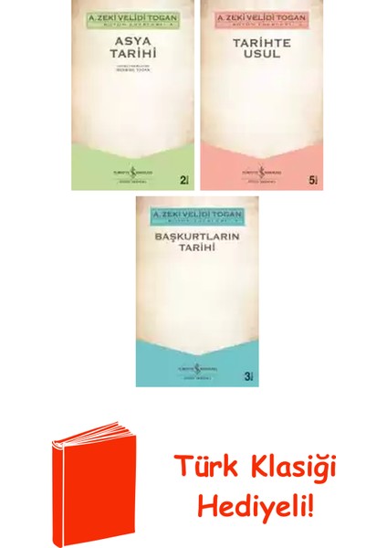 A. Zeki Velidi Togan 3 Kitap Seti + Türk Klasiği Hediye