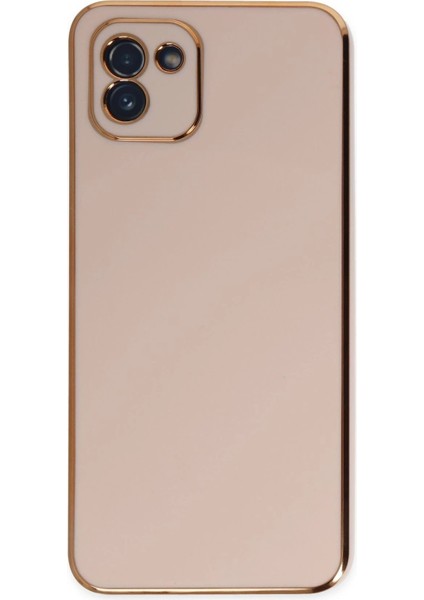 Newface Samsung Galaxy A03 Kılıf Volet Silikon - Pembe fiyatları