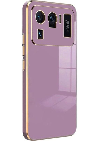 Newface Xiaomi Mi 11 Ultra Kılıf Volet Silikon - Mor modelleri