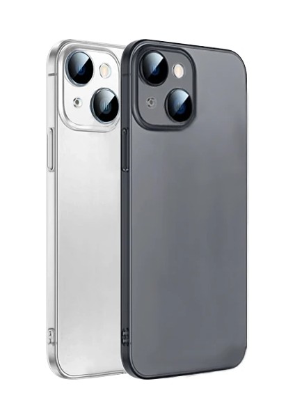 Ally iPhone 14 Plus 6.7inch Frosted Glass Şeffaf Kamera Korumalı KILIF-(1903) indirimleri