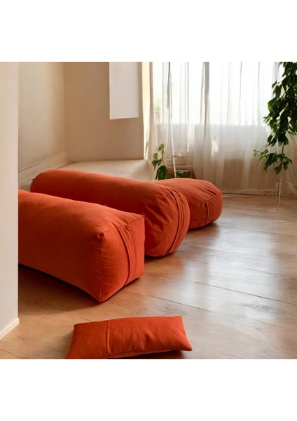 Dolgusuz Meditasyon Minderi, Silindir ve Kare Bolster ve Göz Yastığı 4'lü Meditasyon Seti Kılıf fiyatları