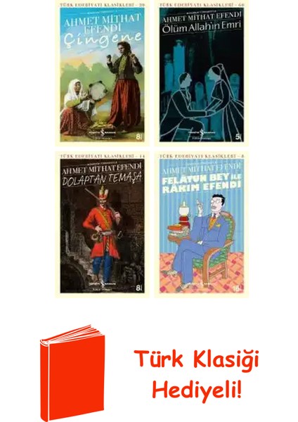 Ahmet Mithat Efendi 4 Kitap Seti + Türk Klasiği Hediye