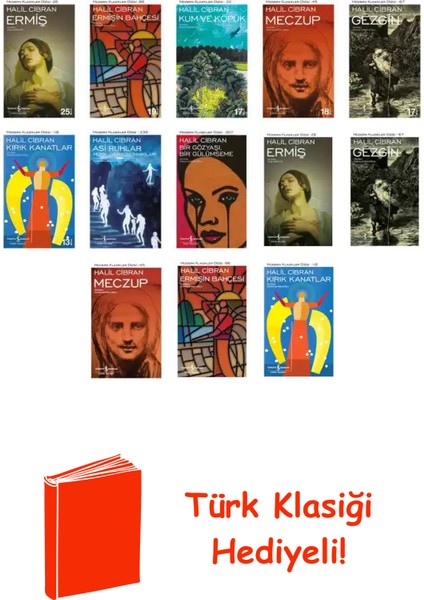 Halil Cibran 13 Kitap Seti + Türk Klasiği Hediye