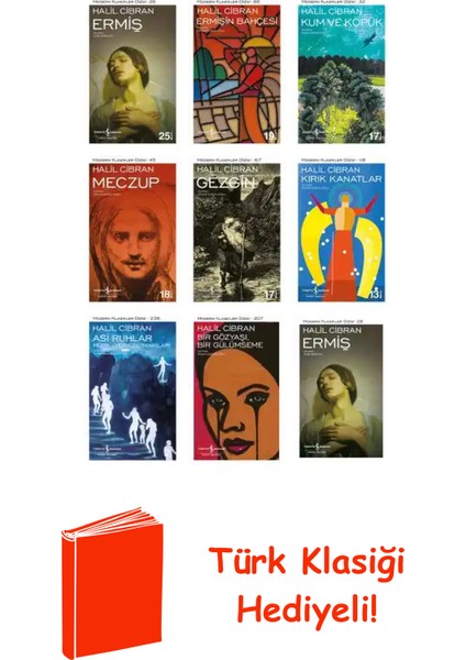 Halil Cibran 9 Kitap Seti + Türk Klasiği Hediye
