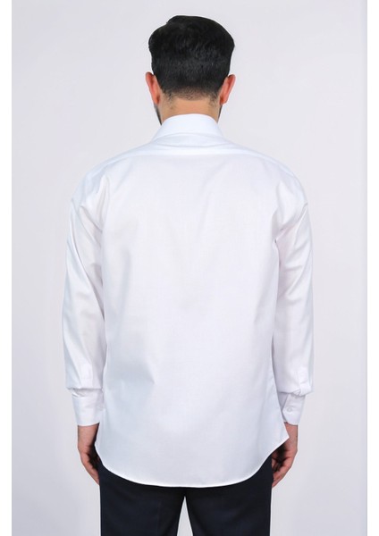 Slim Fit Italyan Yaka Non-Iron Twıll Beyaz Gömlek fırsatları