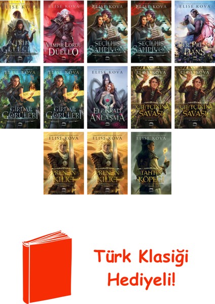 Elise Kova 13 Kitap Seti + Türk Klasiği Hediye