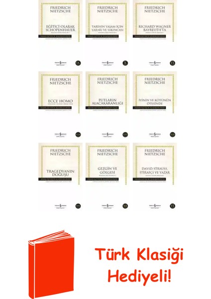 Friedrich Nietzsche 9 Kitap Seti + Türk Klasiği Hediye