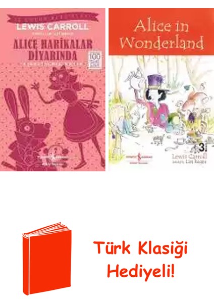 Lewis Carroll 2 Kitap Seti + Türk Klasiği Hediye